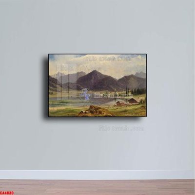 File gốc Tranh sơn dầu phong cảnh châu âu CA4830 (in lụa) tranh thuận buồm