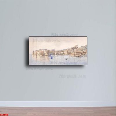 Tải file Tranh sơn dầu phong cảnh châu âu CA4869 (gốc) làm file in ấn