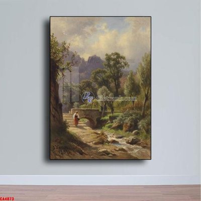 Tải file gốc Tranh sơn dầu phong cảnh châu âu CA4873 (in khổ lớn) quảng cáo