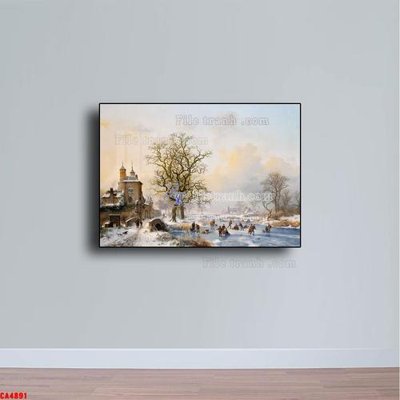 Tải file Tranh sơn dầu phong cảnh châu âu CA4891 (ảnh gốc) file AI/EPS