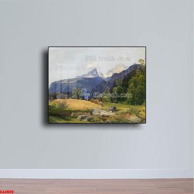 Tải file Tranh sơn dầu phong cảnh châu âu CA4920 (gốc) làm file tranh quảng cáo
