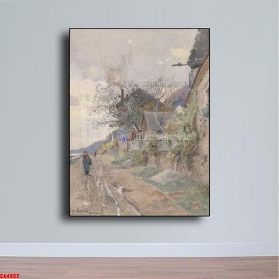 Tải file gốc Tranh sơn dầu phong cảnh châu âu CA4932 (để in lụa)