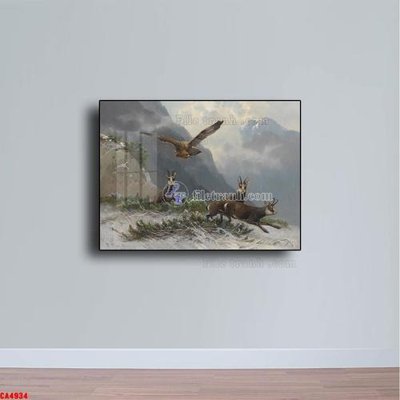 File gốc Tranh sơn dầu phong cảnh châu âu CA4934 (in lụa) chi tiết cao