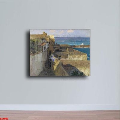 Download file Tranh sơn dầu phong cảnh châu âu CA4962 (gốc) cho xưởng in