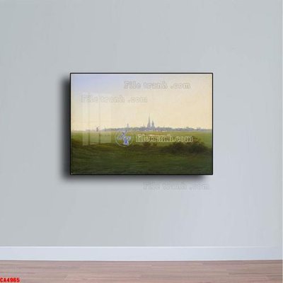 File in trần Tranh sơn dầu phong cảnh châu âu CA4965 (bản gốc) 5D