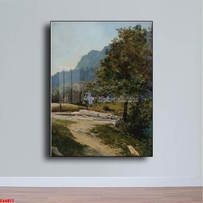 Tải file Tranh sơn dầu phong cảnh châu âu CA4977 (gốc) làm tranh trang trí