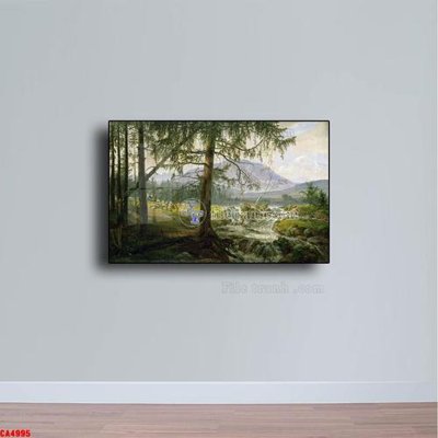 Tải file gốc Tranh sơn dầu phong cảnh châu âu CA4995 (in khổ lớn) quảng cáo