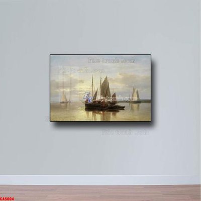 File in mica Tranh sơn dầu phong cảnh châu âu CA5004 (bản gốc) siêu trong
