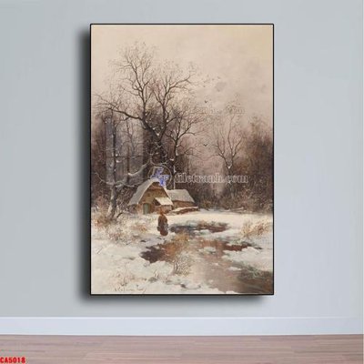 File gốc Tranh sơn dầu phong cảnh châu âu CA5018 (chuẩn màu) cho in offset