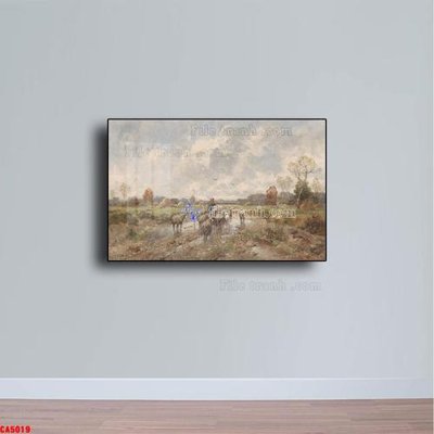 File in trần Tranh sơn dầu phong cảnh châu âu CA5019 (bản gốc) đại dương