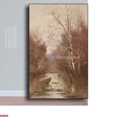 Ảnh gốc Tranh sơn dầu phong cảnh châu âu CA5020 (nét căng) in mica