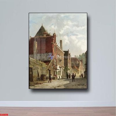 File gốc Tranh sơn dầu phong cảnh châu âu CA5026 (dành cho trang trí nội thất)