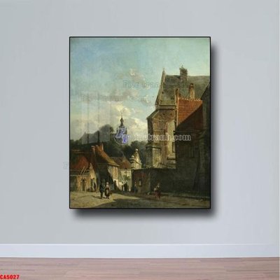 Tải về file tranh gốc Tranh sơn dầu phong cảnh châu âu CA5027 (để in quảng cáo)