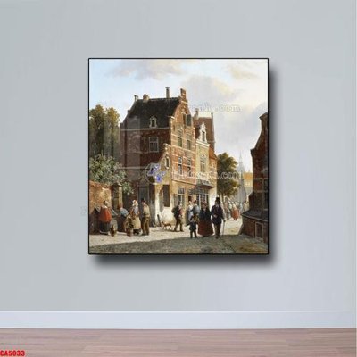 File PSD Tranh sơn dầu phong cảnh châu âu CA5033 (gốc) tách lớp chi tiết