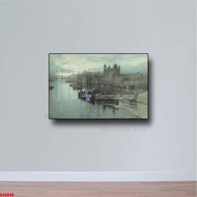 File tranh Tranh sơn dầu phong cảnh châu âu CA5048 (gốc) phong cách tối giản