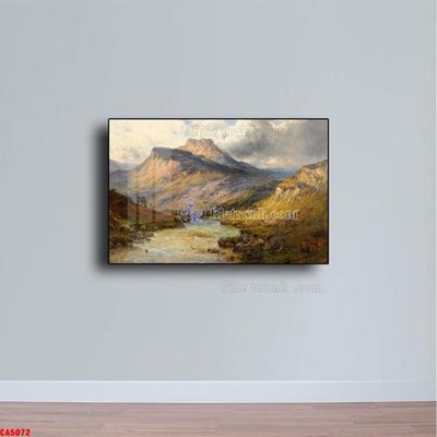 File gốc Tranh sơn dầu phong cảnh châu âu CA5072 (in mica) làm bảng hiệu