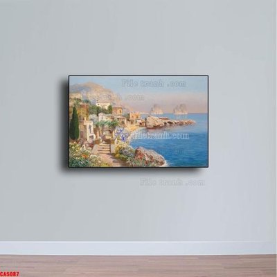 File gốc Tranh sơn dầu phong cảnh châu âu CA5087 (cho in ấn) từ Filetranh.com