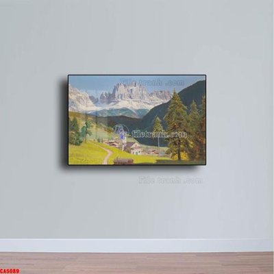 Tải file Tranh sơn dầu phong cảnh châu âu CA5089 (gốc) chủ đề phong thủy