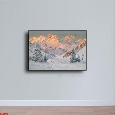 File in trần Tranh sơn dầu phong cảnh châu âu CA5090 (file gốc) xuyên sáng