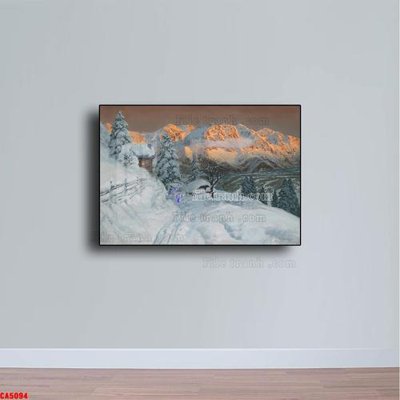 File tranh Tranh sơn dầu phong cảnh châu âu CA5094 (file gốc) chủ đề phong thủy