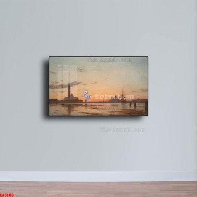 File PSD Tranh sơn dầu phong cảnh châu âu CA5100 (gốc) nhiều lớp (multi-layer)