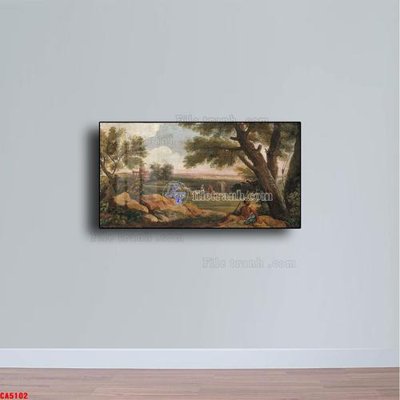 File tranh trang trí Tranh sơn dầu phong cảnh châu âu CA5102 (file gốc)