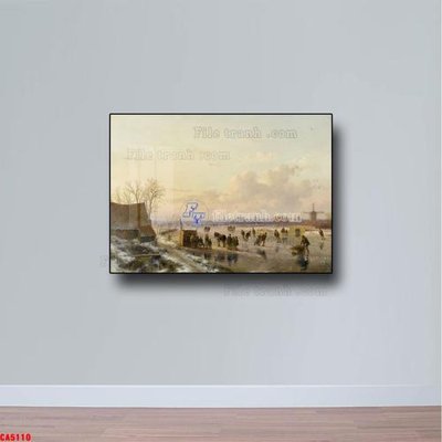 File tranh Tranh sơn dầu phong cảnh châu âu CA5110 (gốc) chủ đề trẻ em