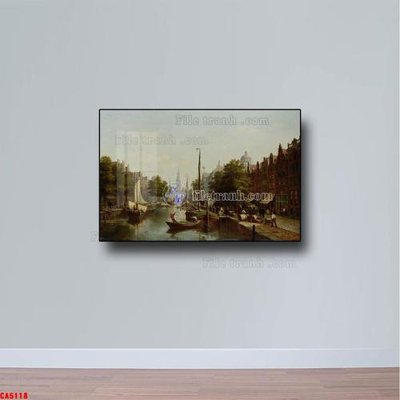 File ảnh Tranh sơn dầu phong cảnh châu âu CA5118 (gốc) in quảng cáo ngoài trời