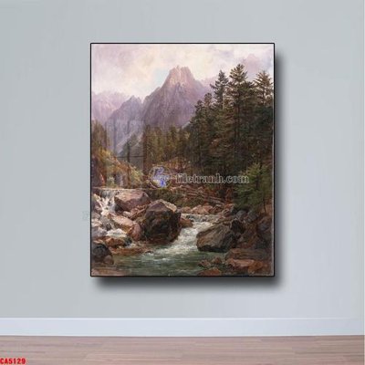 File tranh quảng cáo Tranh sơn dầu phong cảnh châu âu CA5129 (download file gốc)