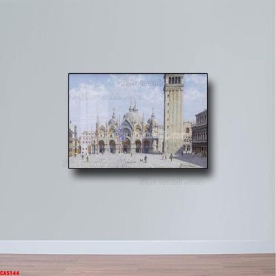 File gốc Tranh sơn dầu phong cảnh châu âu CA5144 (AI/EPS) cho in ấn