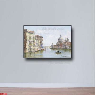 File ảnh Tranh sơn dầu phong cảnh châu âu CA5146 (gốc) trang trí khách sạn