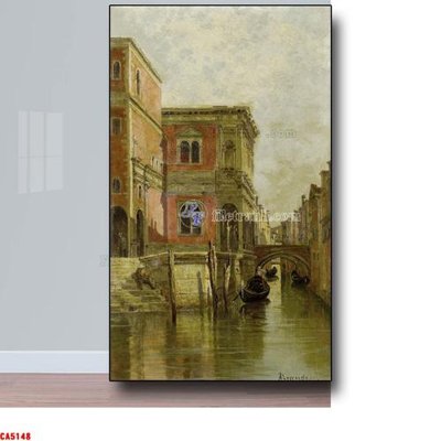 File tranh gốc Tranh sơn dầu phong cảnh châu âu CA5148 chủ đề hiện đại