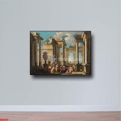File ảnh Tranh sơn dầu phong cảnh châu âu CA5151 (gốc) in decal dán tường