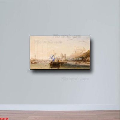 File tranh Tranh sơn dầu phong cảnh châu âu CA5154 (bản gốc) treo quán cafe