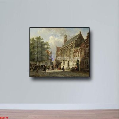 Tải file Tranh sơn dầu phong cảnh châu âu CA5171 (ảnh gốc) file AI/EPS