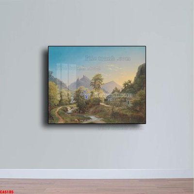 Hình ảnh file gốc Tranh sơn dầu phong cảnh châu âu CA5185 cho in UV