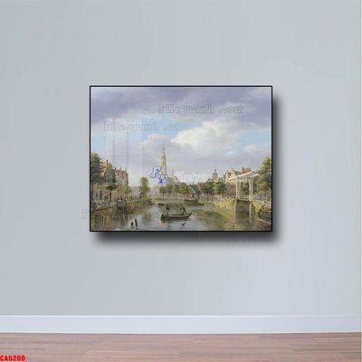 File gốc Tranh sơn dầu phong cảnh châu âu CA5200 (phong cách) tối giản