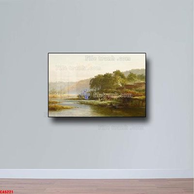 Chi tiết file tranh tráng gương Tranh sơn dầu phong cảnh châu âu CA5221 (ảnh gốc)