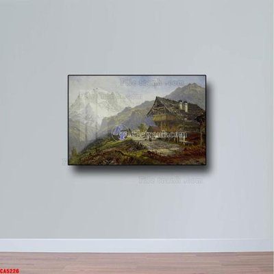 File ảnh Tranh sơn dầu phong cảnh châu âu CA5226 (gốc) in PP, decal