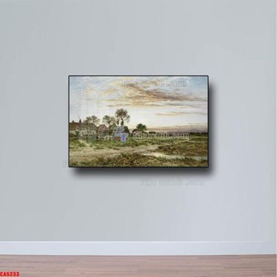 File ảnh Tranh sơn dầu phong cảnh châu âu CA5233 (gốc) in biển hiệu