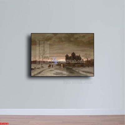 Download file tranh PSD Tranh sơn dầu phong cảnh châu âu CA5241 để chỉnh sửa