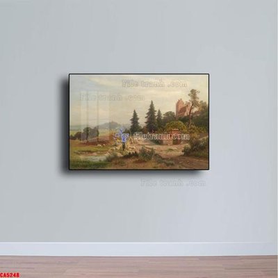 File gốc Tranh sơn dầu phong cảnh châu âu CA5248 (in 3D) cho trang trí