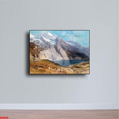 File PSD Tranh sơn dầu phong cảnh châu âu CA5252 (gốc) cho designer