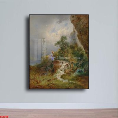 File tranh Tranh sơn dầu phong cảnh châu âu CA5259 (ảnh gốc) in trần xuyên sáng