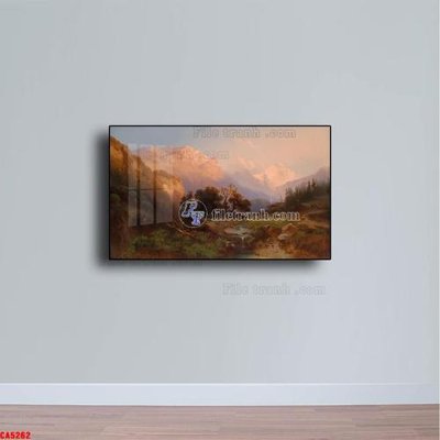 File tranh Tranh sơn dầu phong cảnh châu âu CA5262 (bản gốc) in lụa 3D