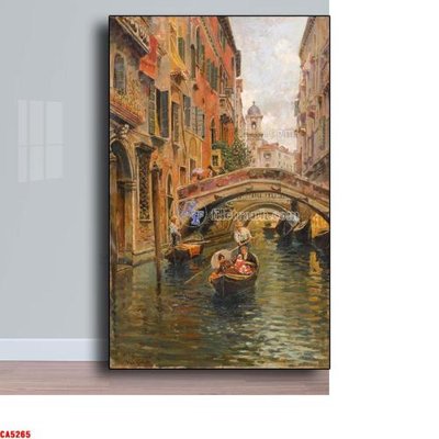 File tranh Tranh sơn dầu phong cảnh châu âu CA5265 (gốc) in backlit film