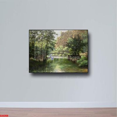 File tranh Tranh sơn dầu phong cảnh châu âu CA5269 (gốc) in film