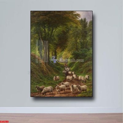 File tranh gốc Tranh sơn dầu phong cảnh châu âu CA5280 (bản quyền) độc đáo