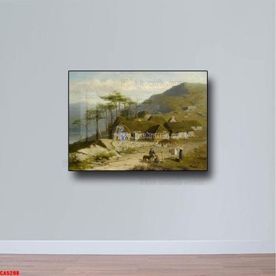 Ảnh gốc Tranh sơn dầu phong cảnh châu âu CA5298 (độ nét cao) in mica