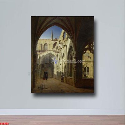 File tranh Tranh sơn dầu phong cảnh châu âu CA5302 (bản gốc) in lụa 3D